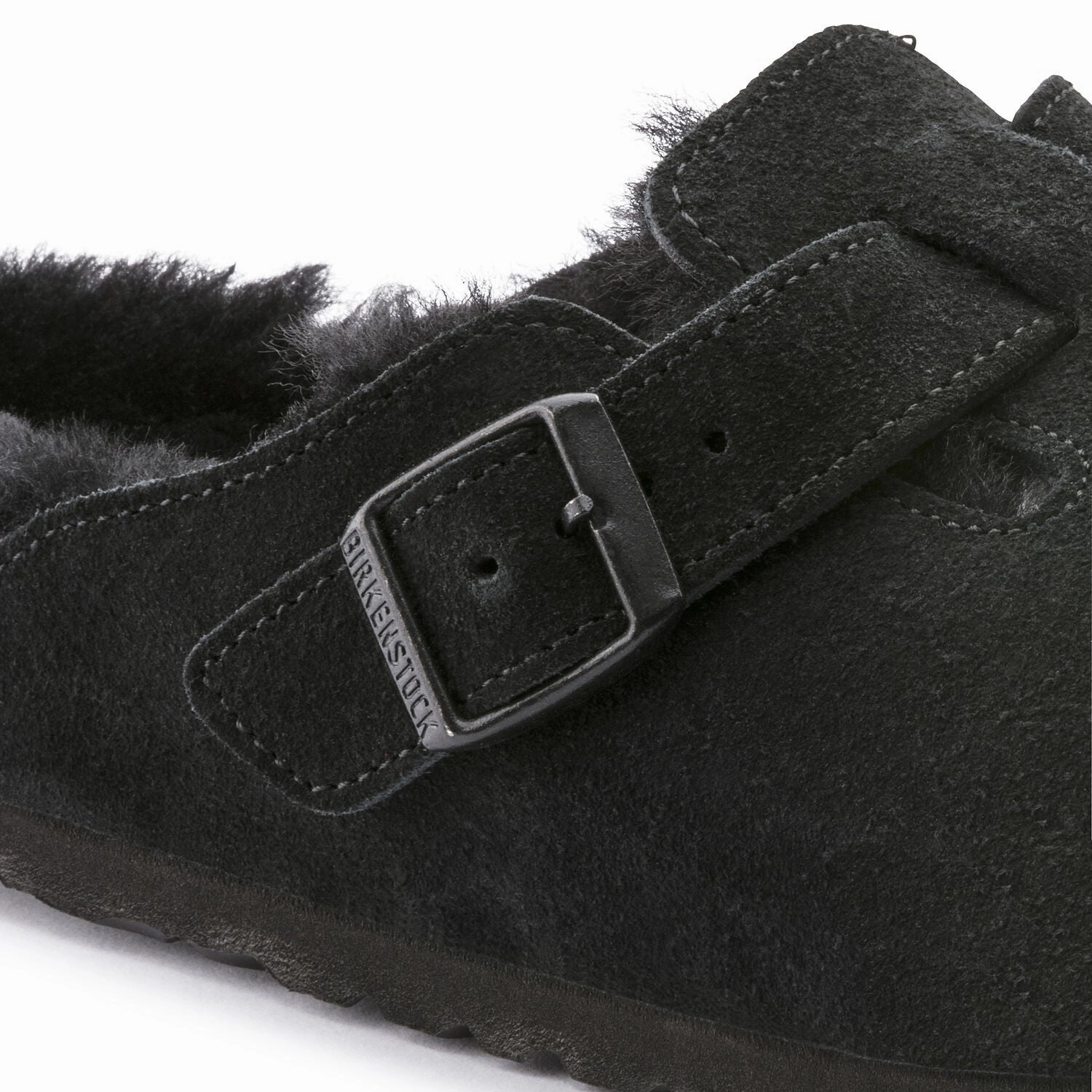 Boston - Black Shearling Suede||Boston - Sude Fourrure Noir on