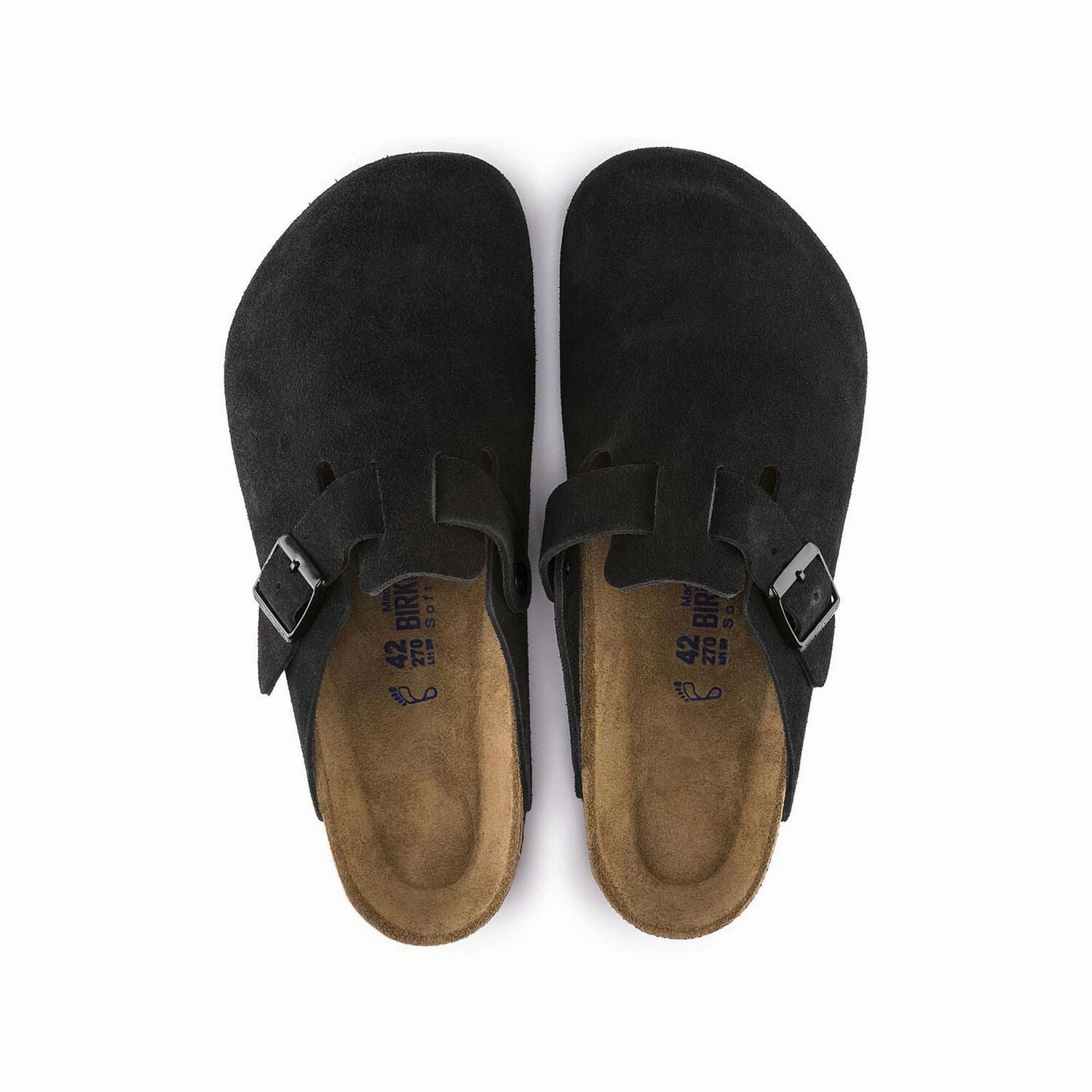 Boston Soft - Black Suede||Boston assise plantaire souple - Sude noir