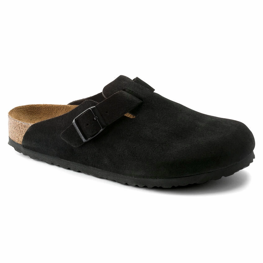 Boston Soft - Black Suede||Boston assise plantaire souple - Sude noir