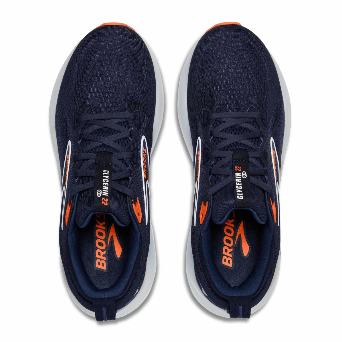 Brooks Men's Glycerin 22 Peacoat/Blue Ribbon/Orange