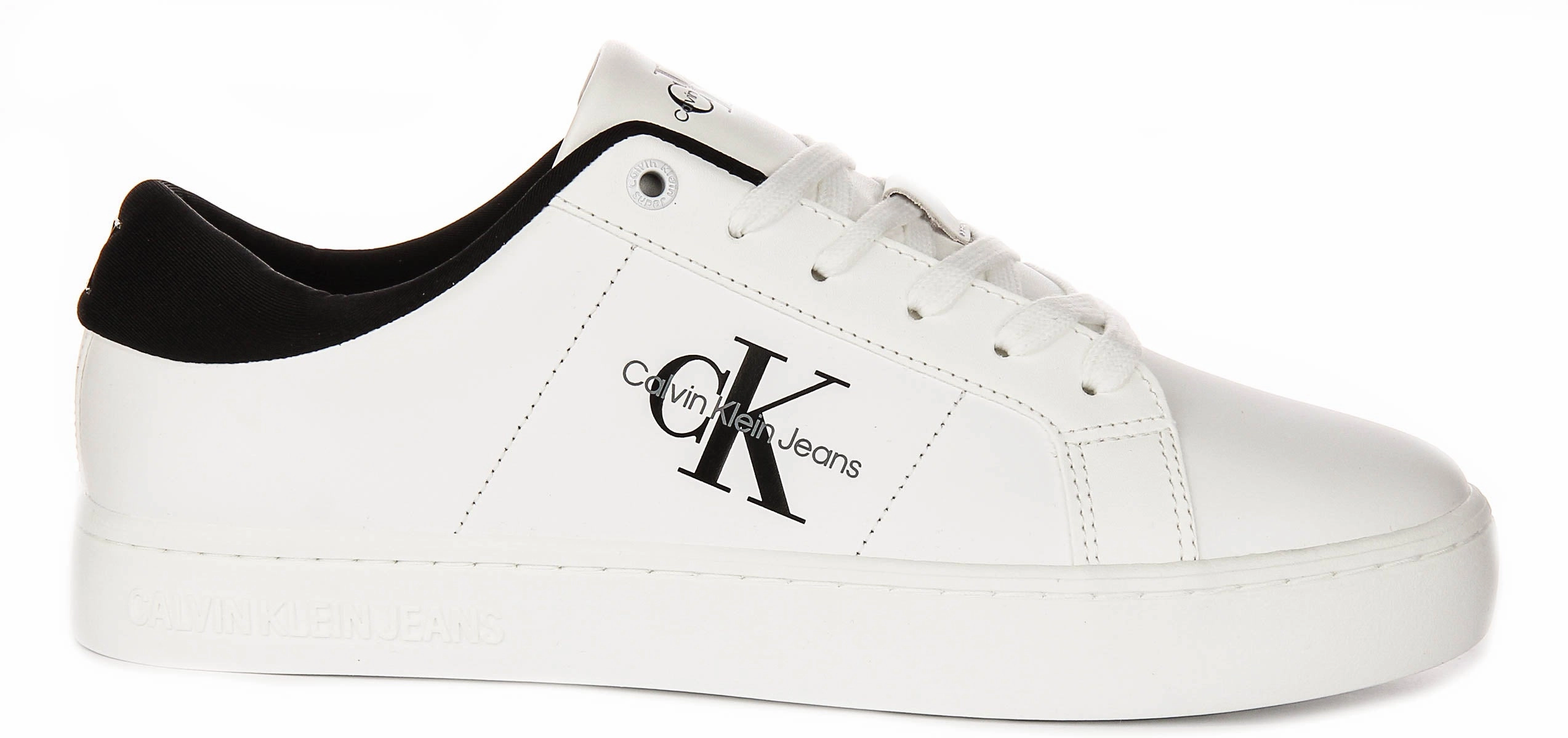 Calvin Klein Classic Cupsole In White Black