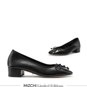 *Chiara - Black 3cm Ballet Pumps