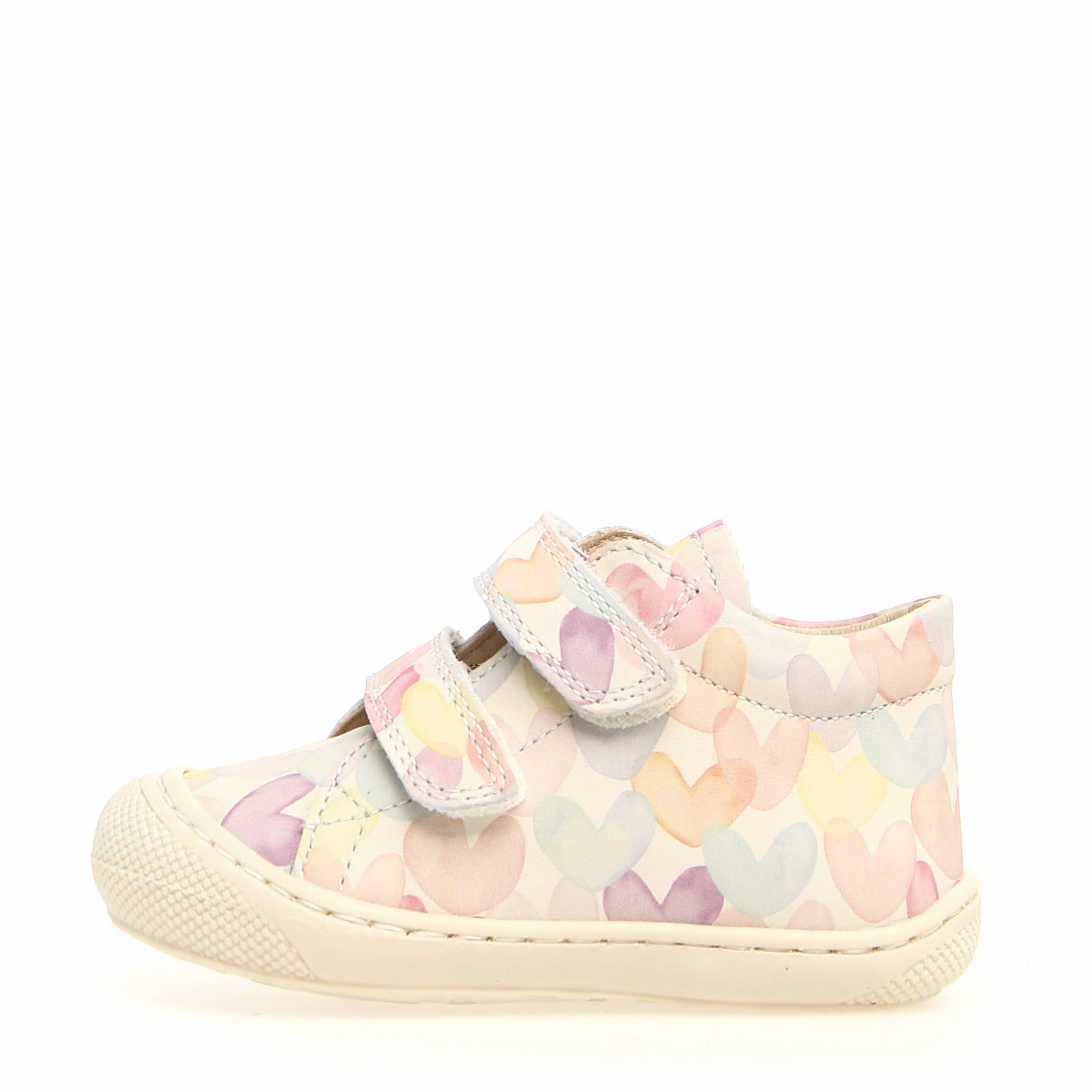 Cocoon VL - Milk Aquarel Hearts Leather||Cocoon VL - Cuir blanc  coeurs aquarel