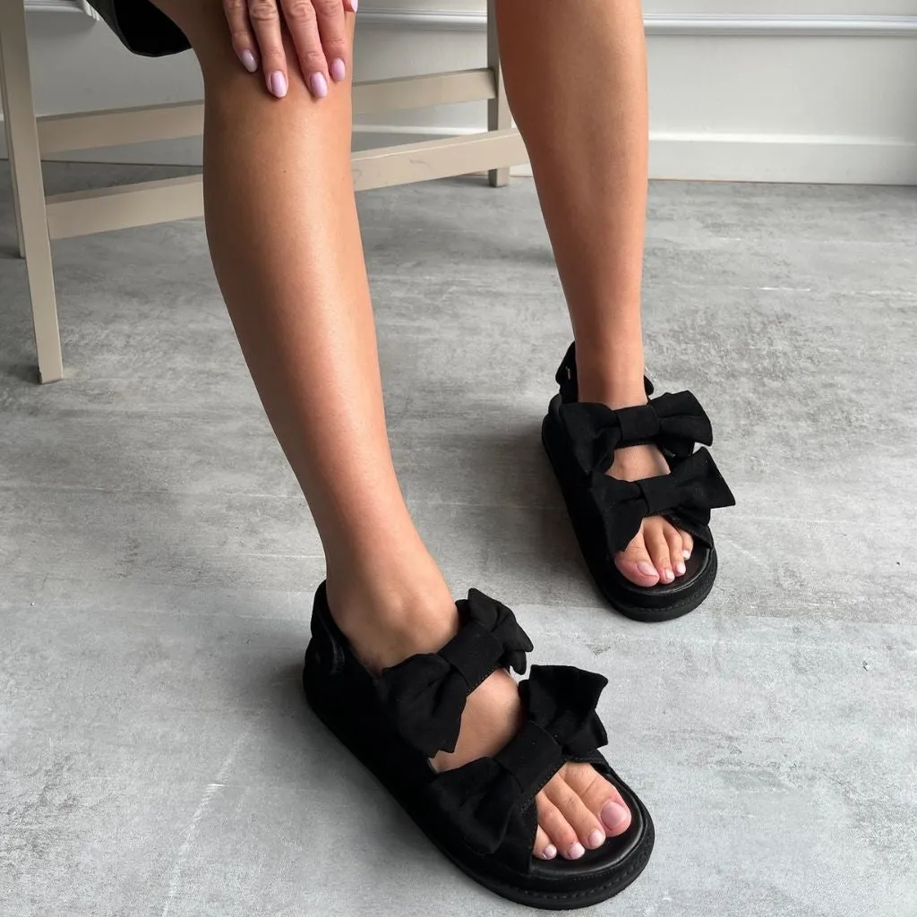 COME TO ME SUEDE - BLACK