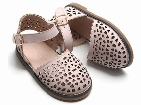 Consciously Baby Leather Pocket Sandal Rosewater Hard Sole