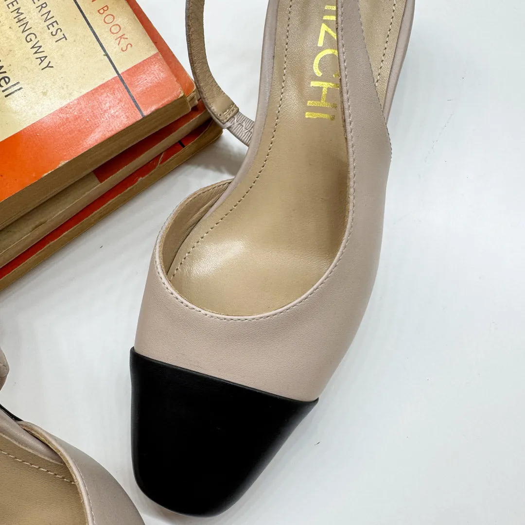 *Contessa - Beige Leather Slingback