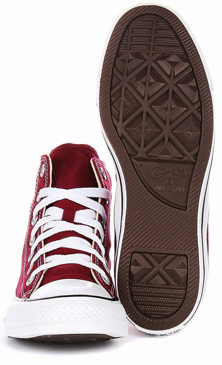 Converse All Star Chuck Taylor M9613C In Maroon Hi Tops