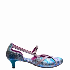 Croisse- multi pastel- mermaid kitten heel