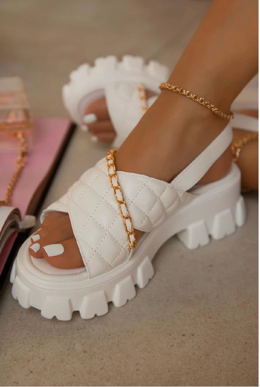 Darla Sandals- White