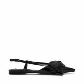 Dazzled Flat Shoe BLACK LEATHER
