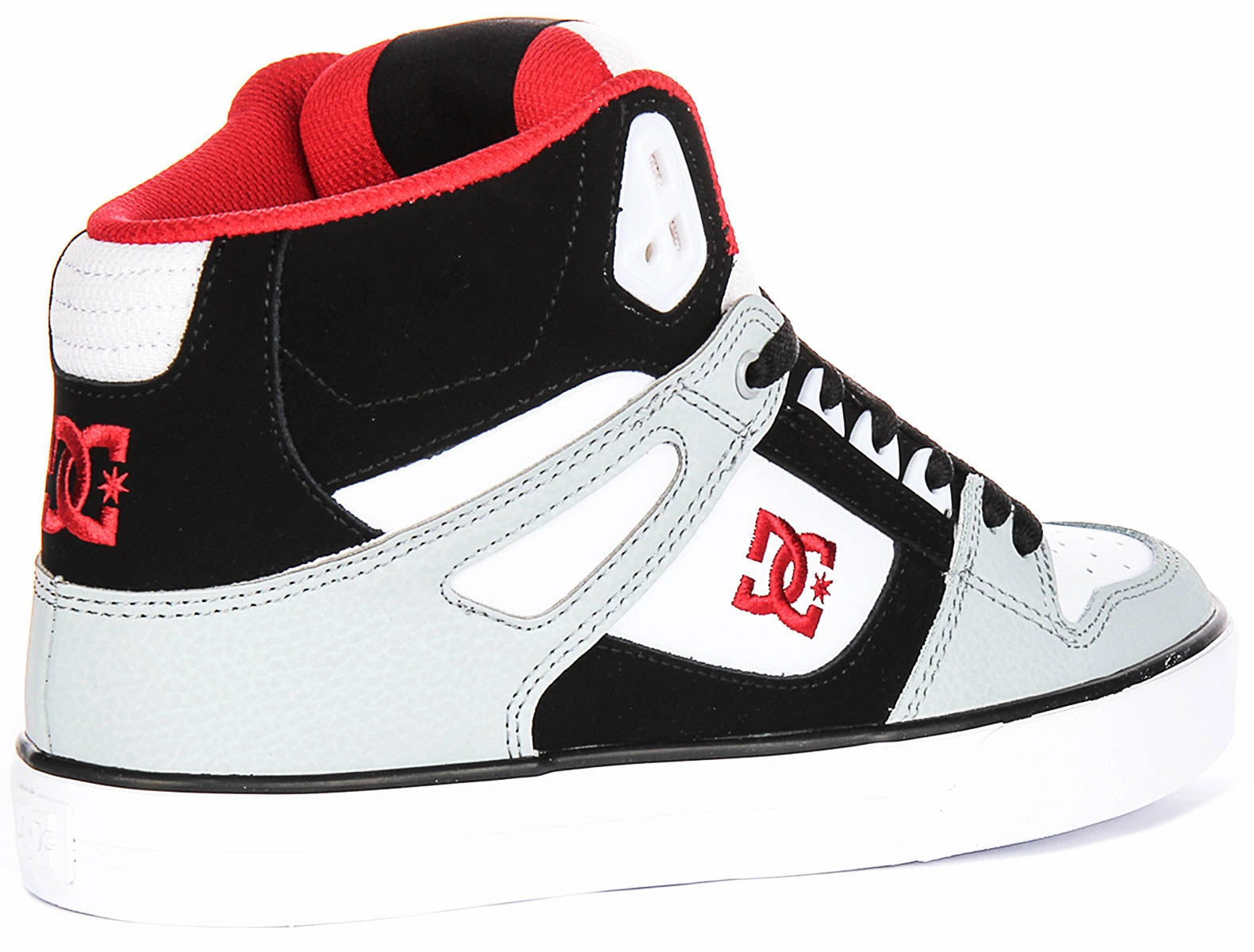 Dc Shoes Pure Hightop Wc In Wht Blk Red For Men