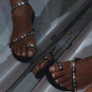 Diamond Sandals-Black