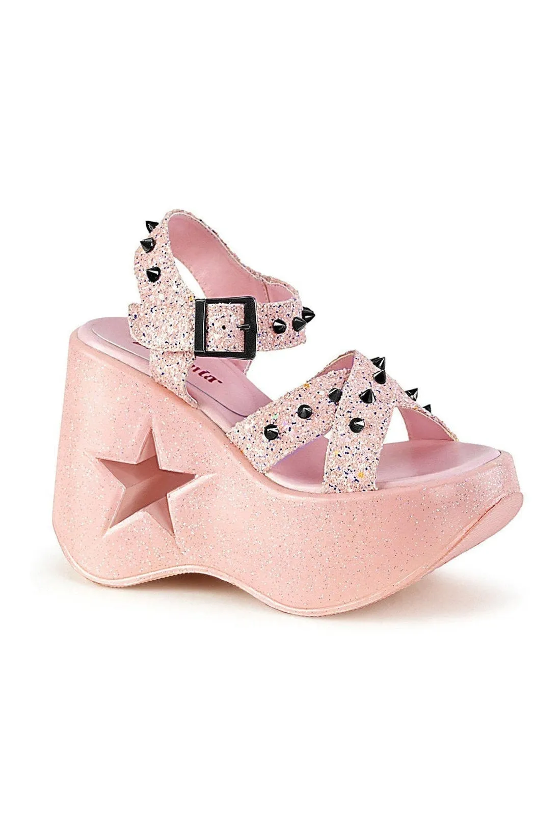 DYNAMITE-02 Ankle Boot | Pink Faux Leather