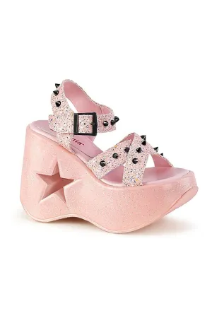 DYNAMITE-02 Ankle Boot | Pink Faux Leather