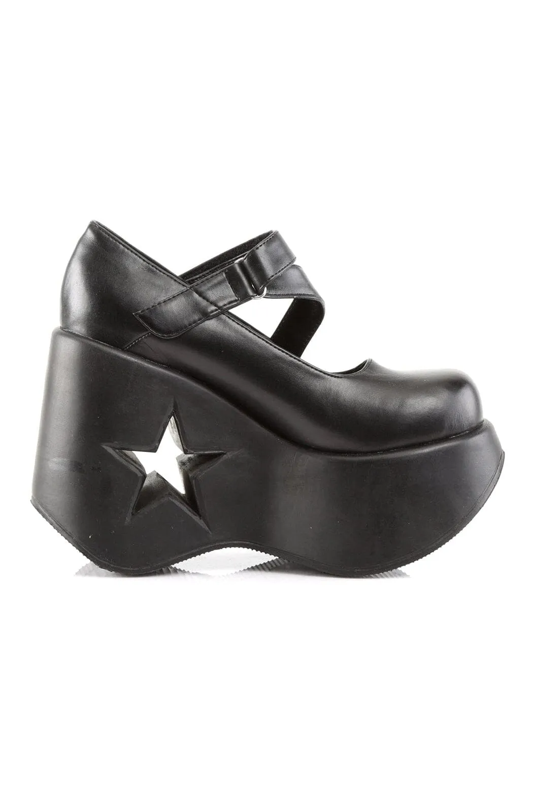 DYNAMITE-03 Black Vegan Leather Lolita