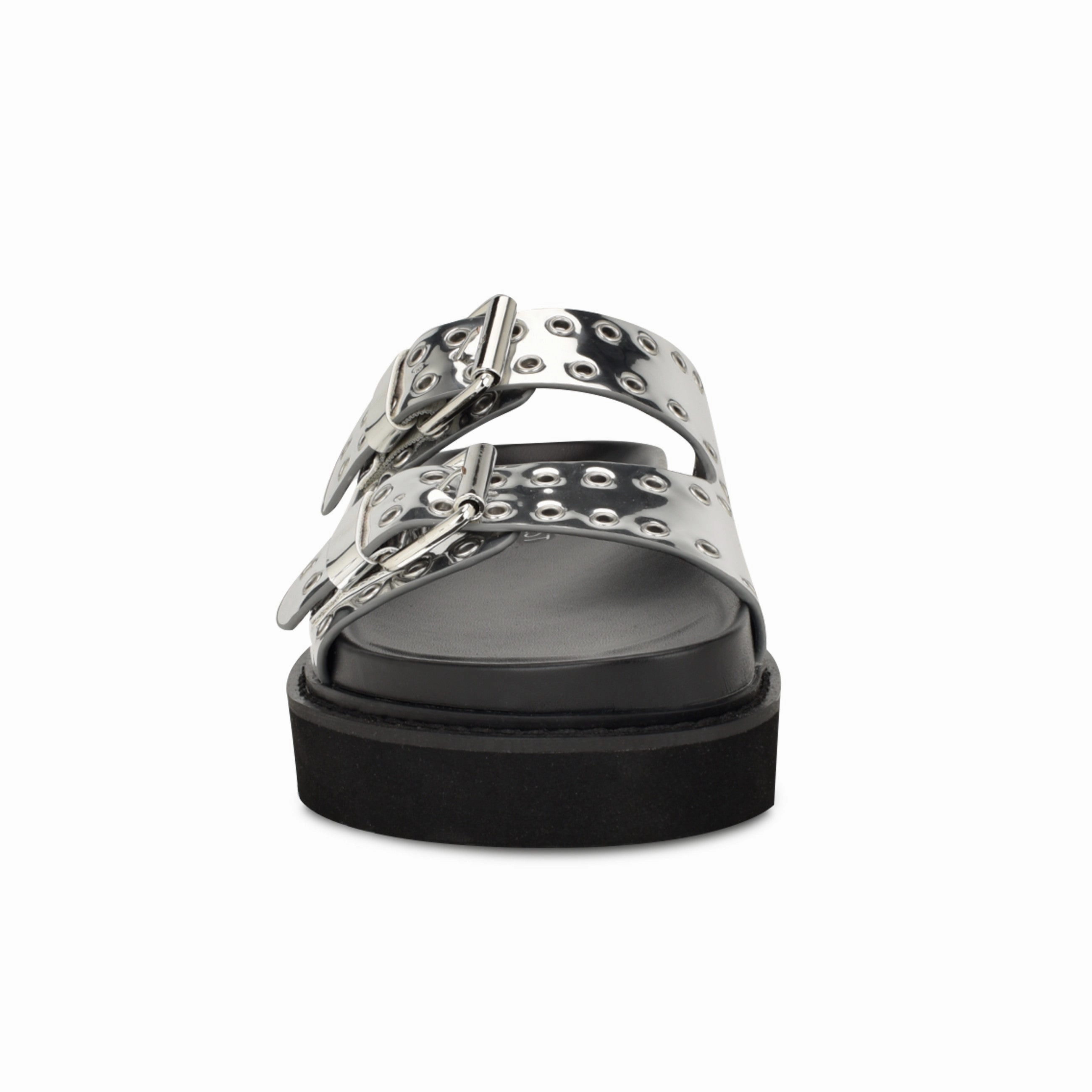 Eleny Buckle Slide Sandals