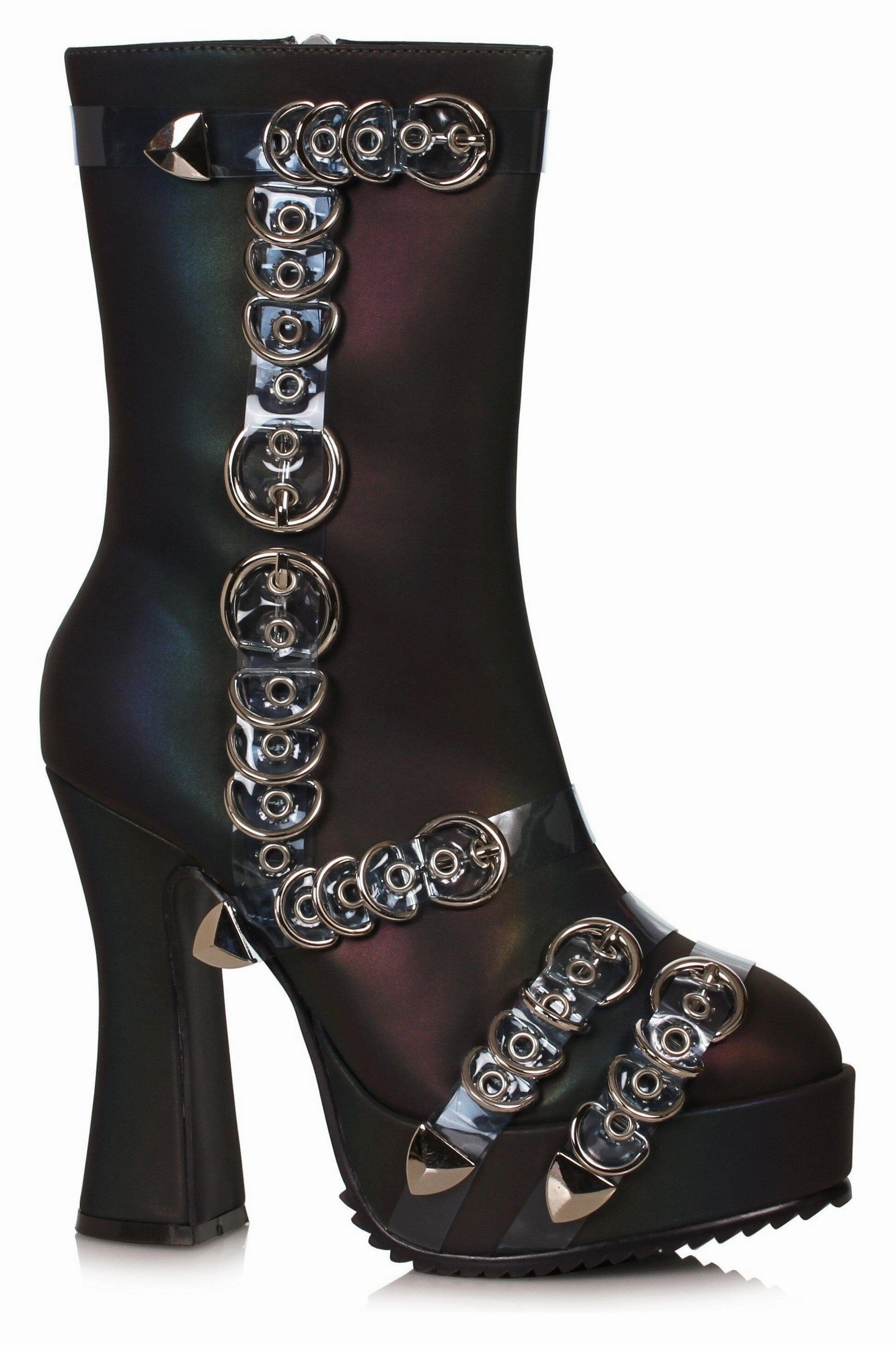 Ellie Shoes 557-MANDY Womens Ankle Boot with Metal Decor