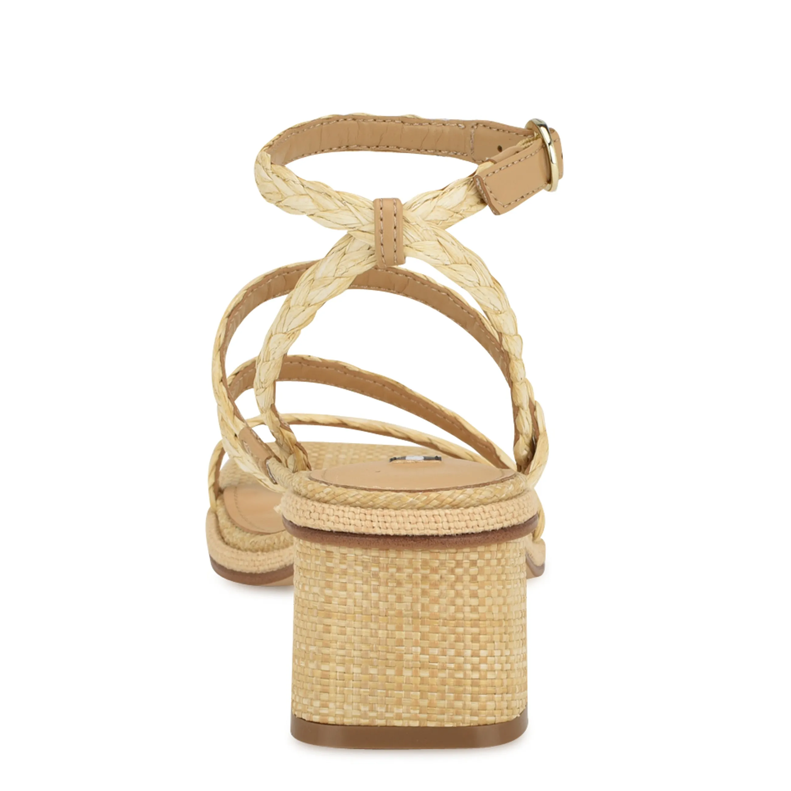Emolly Raffia Block Heel Sandals