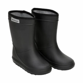 Enfant Toddler Boys Black Rain Boots