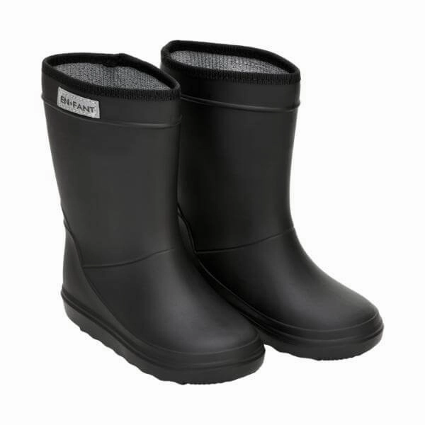 Enfant Toddler Boys Black Rain Boots