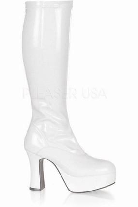 EXOTICA-2000 Go Go Boot | White Patent
