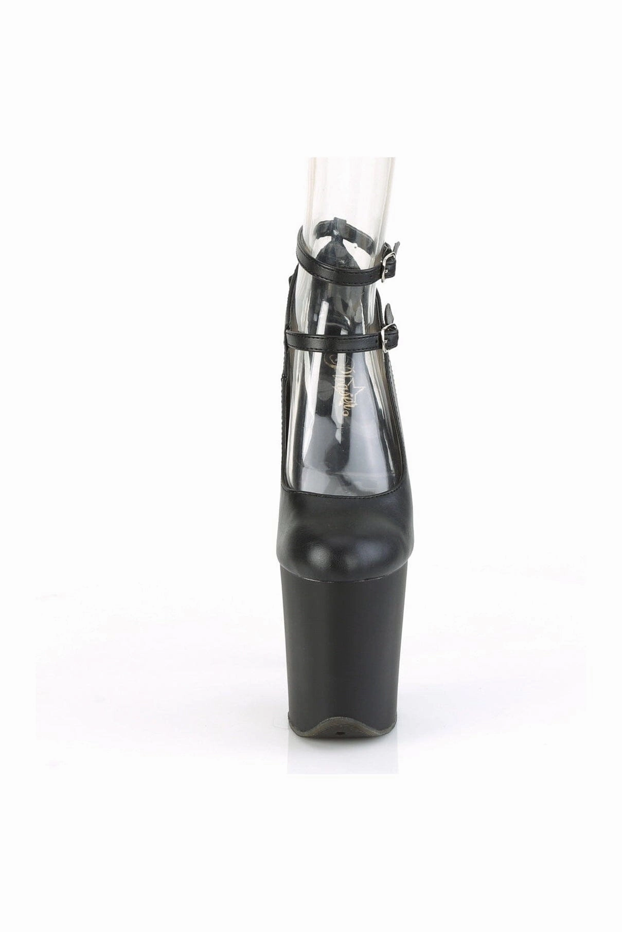 FLAMINGO-850 Black Faux Leather Mary Jane