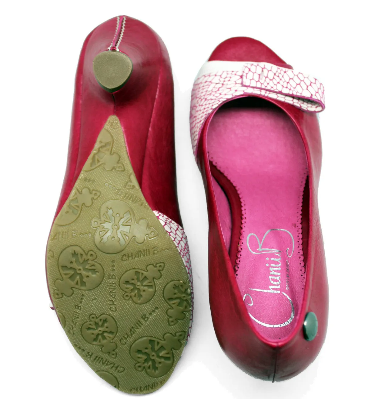 Frise - Fuchsia- Open toe shoe- size 42 left!
