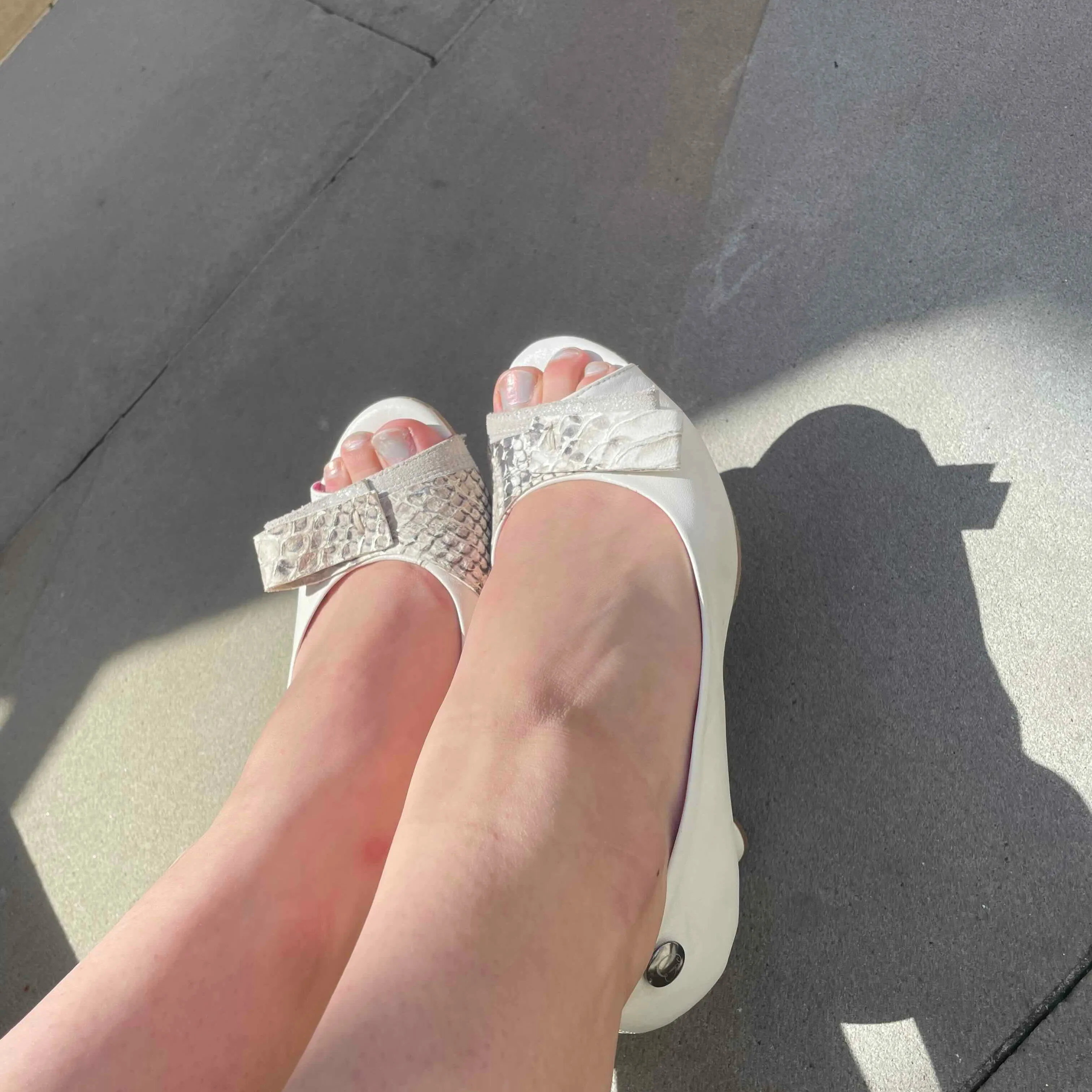 Frise - Ivory- open toe shoe- sizes 37, 40 and 41 left!