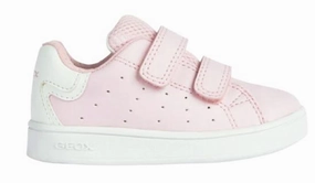 Geox Baby Girls Eclyper Pink Velcro Sneakers