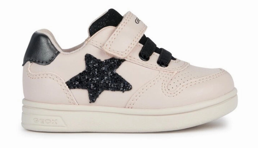 Geox Baby Rose Black Star Velcro Sneaker