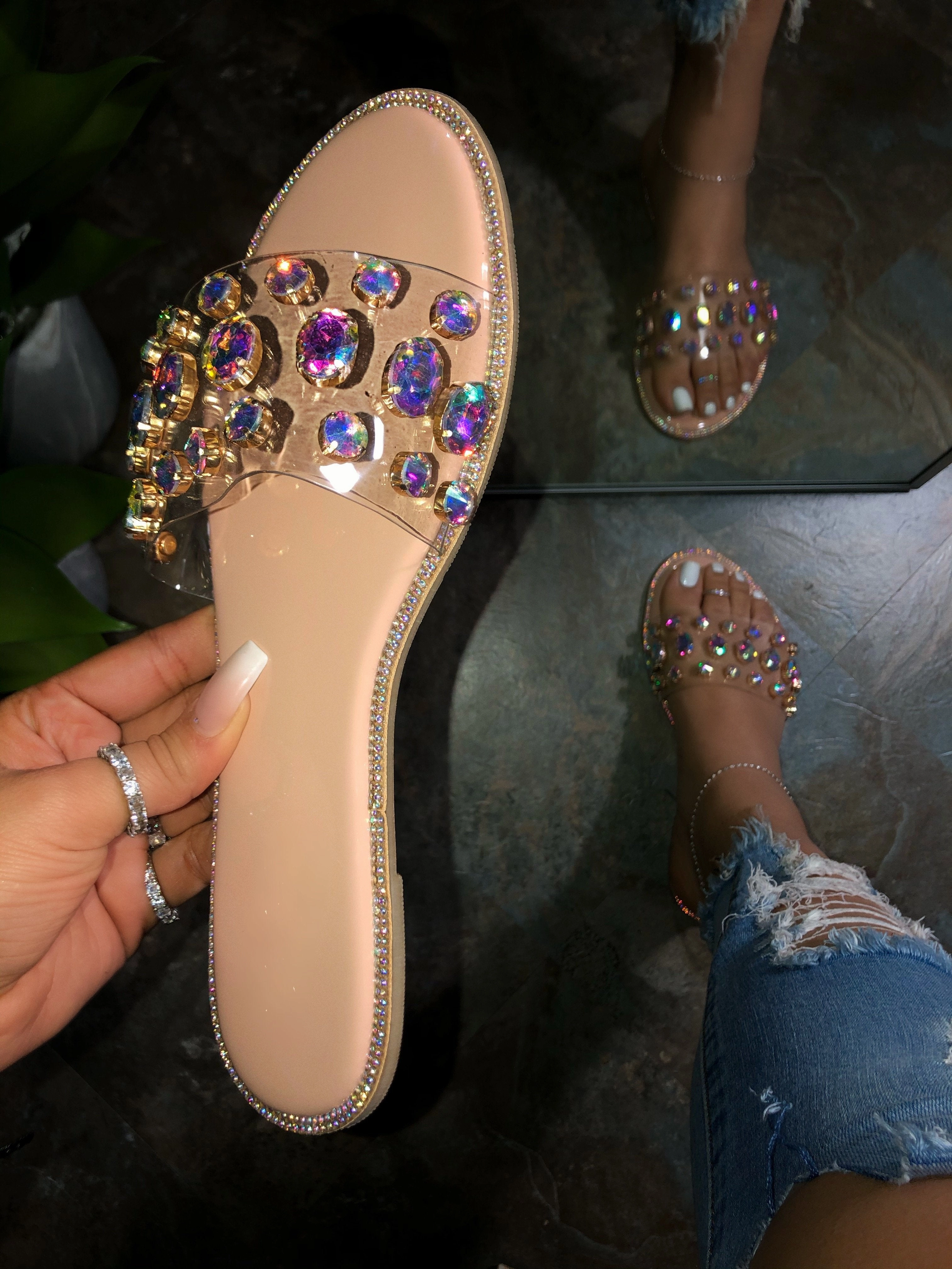 Glam Sandals- Nude