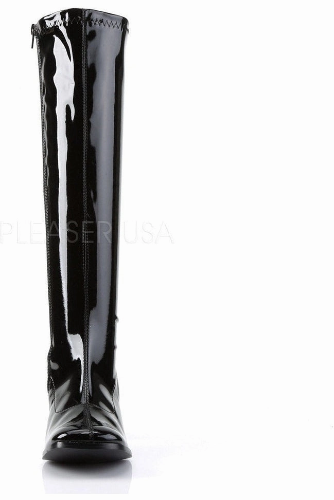 GOGO-300 Go Go Boot | Black Patent