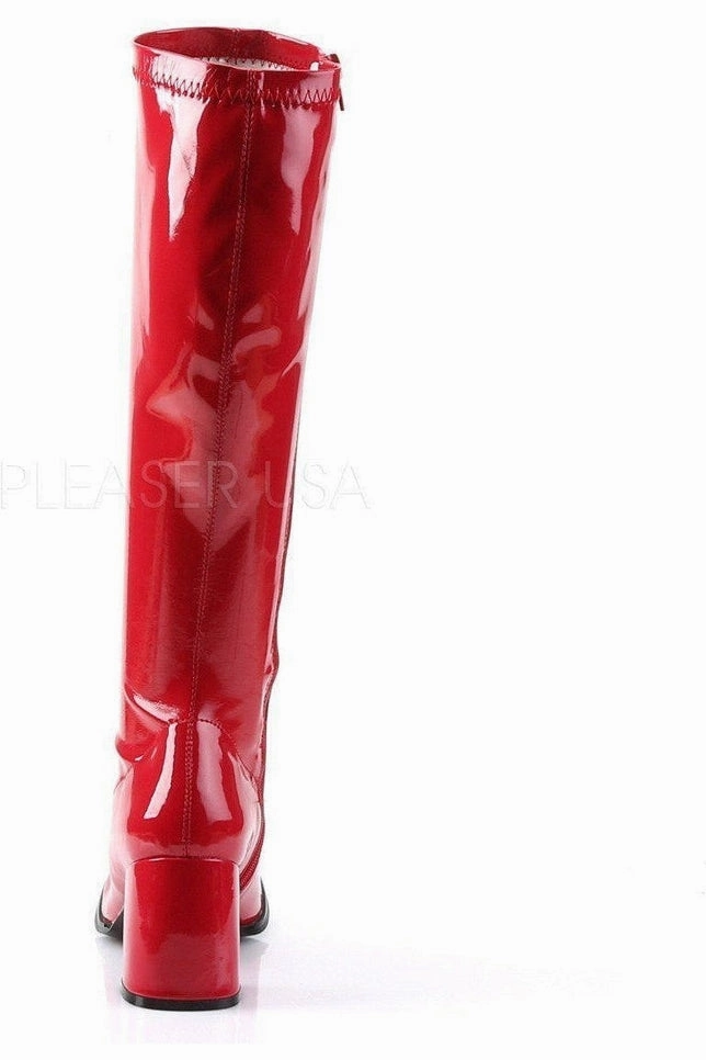 GOGO-300 Go Go Boot | Red Patent