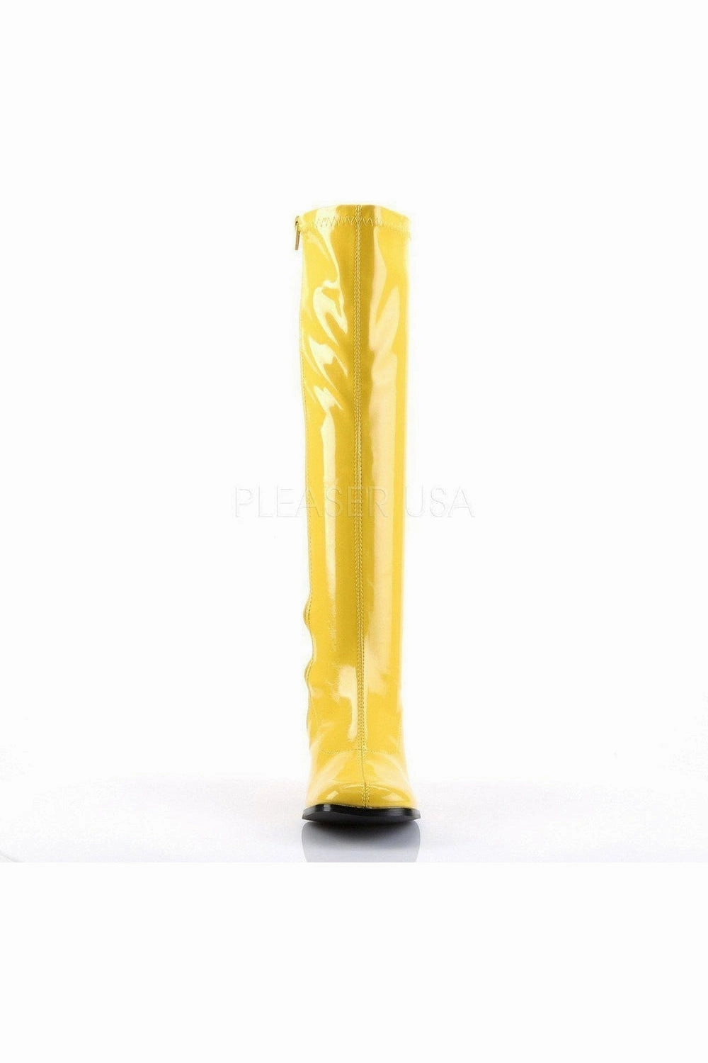 GOGO-300 Go Go Boot | Yellow Patent