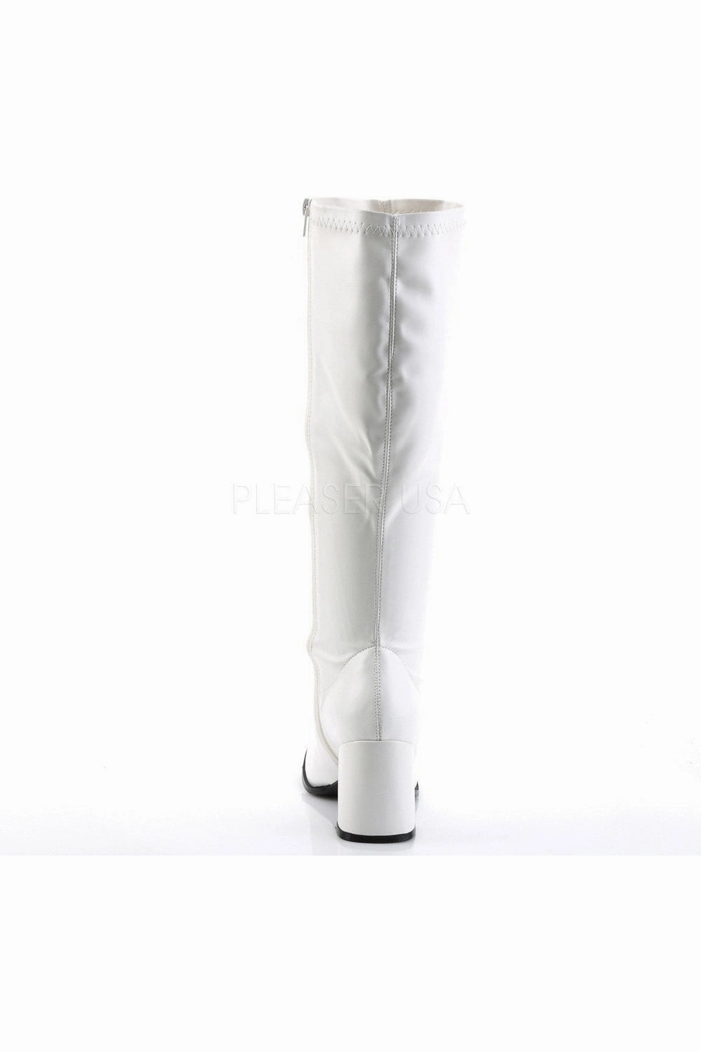 GOGO-300WC Go Go Boot | White Faux Leather