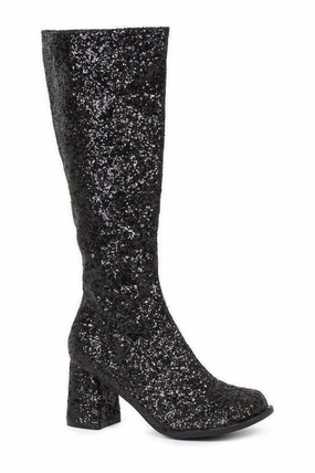 GOGO-G Costume Boot | Black Glitter