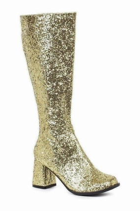 GOGO-G Costume Boot | Gold Glitter