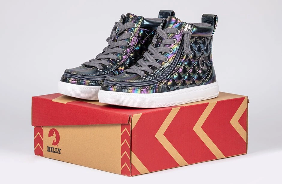 Graphite Rainbow BILLY Classic Quilt High Tops
