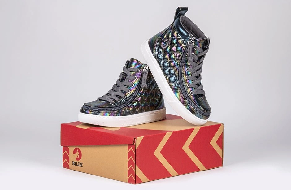 Graphite Rainbow BILLY Classic Quilt High Tops