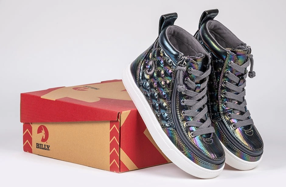 Graphite Rainbow BILLY Classic Quilt High Tops