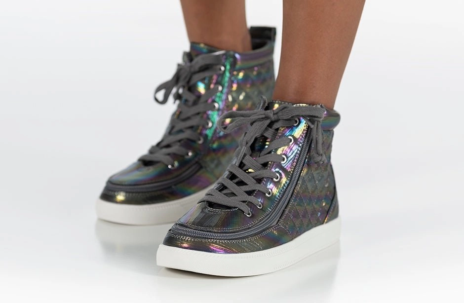 Graphite Rainbow BILLY Classic Quilt High Tops