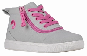 Grey/Pink BILLY D|R Short Wrap High Tops
