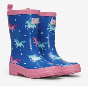 Hatley Twinkle Unicorn Shiny Rain Boots