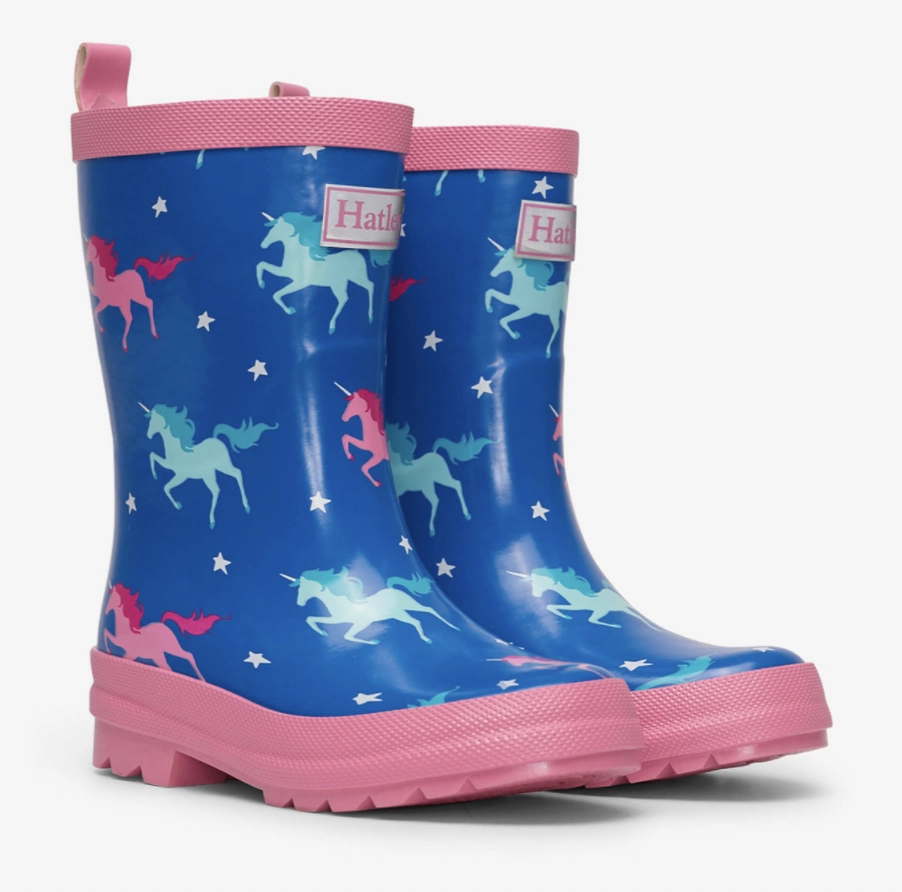 Hatley Twinkle Unicorn Shiny Rain Boots