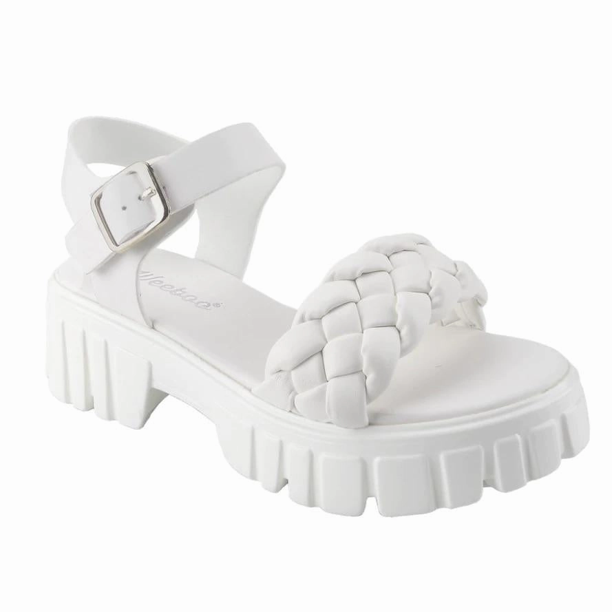 Hillary Sandals- White