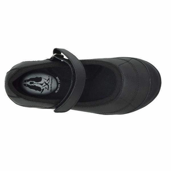 Hush Puppies Rudy Girls Black Uniform Shoes