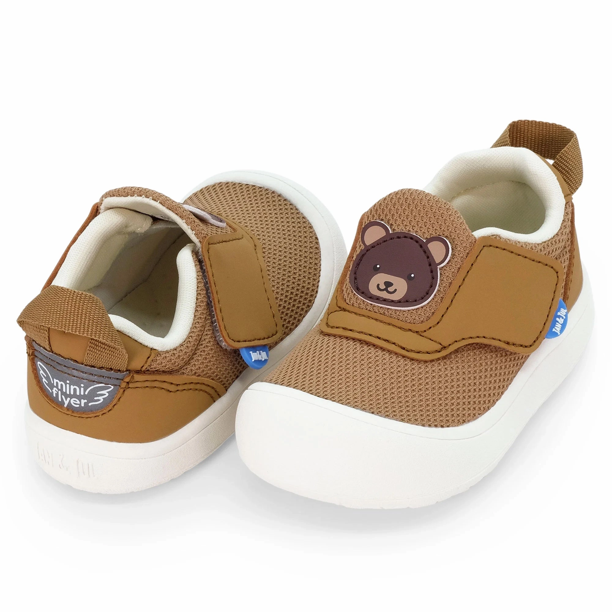 Jan & Jul Brown Bear Mini Flyer Toddler Sneaker