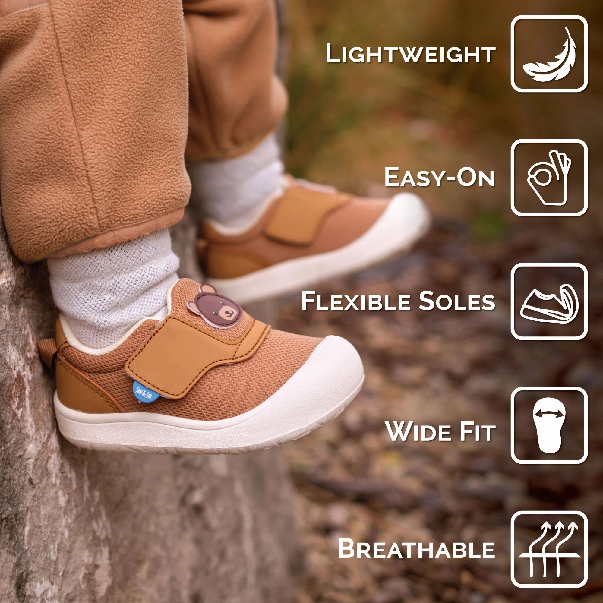 Jan & Jul Pink Rainbow Mini Flyer Toddler Sneaker