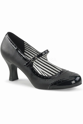 JENNA-06 Pump  | Black Patent