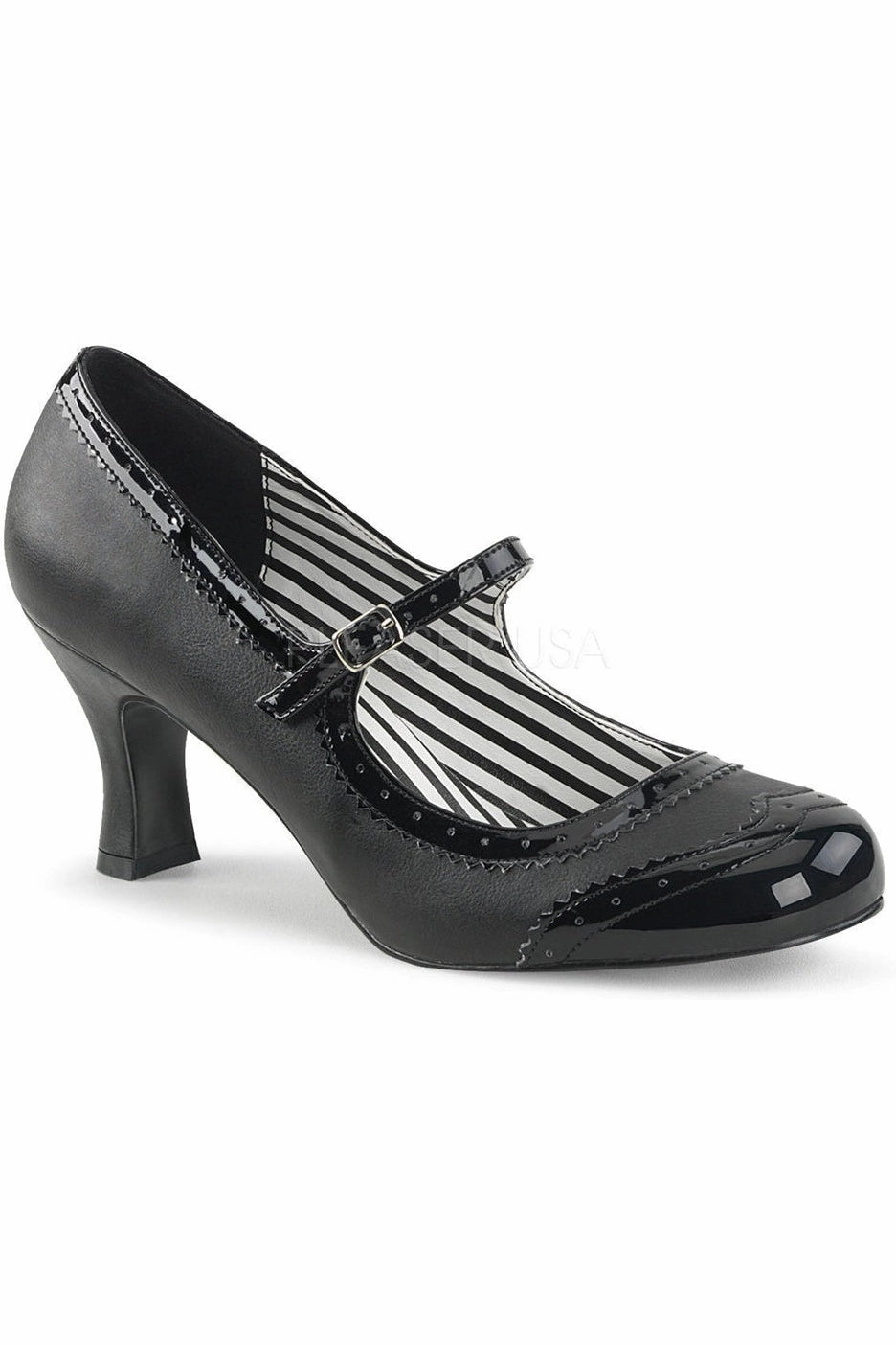 JENNA-06 Pump  | Black Patent
